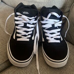 Vans black sneakers size 5.5